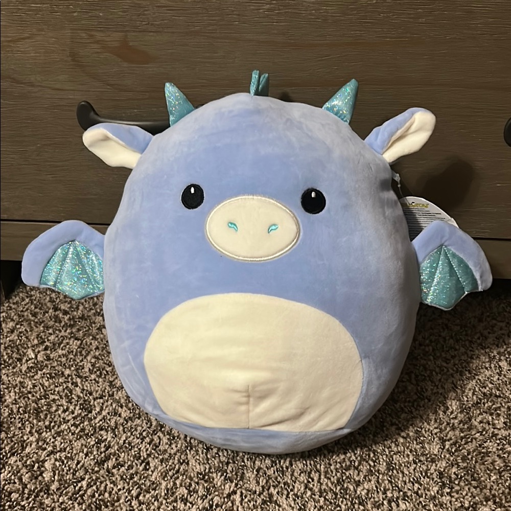 Squishmallows Blue Dragon Plush